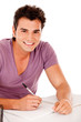 Man studying