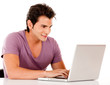 Man with laptop