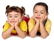 Photo: children very bored looking down children very bored looking down