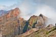 moutain near pico do arieiro on madeira island, portugal