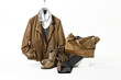 winter clothes on white background winter clothes on white background