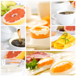 Healthy breakfast collage Healthy breakfast collage