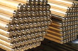 Brass rods pile