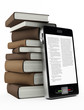 mobile phone and books