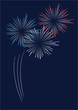 Artifice bleu-blanc-rouge