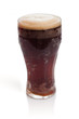 Glass of kvass with froth