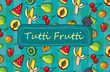 Pattern Fruits and Berries tutti frutti