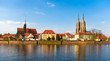 Tum island in Wroclaw, Poland