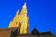 Bruges at dusk, Church of Our Lady, artificially illuminated Bruges at dusk, Church of Our Lady, artificially illuminated