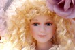 antique old blond porcelain doll face protrait antique old blond porcelain doll face protrait