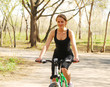 biking woman