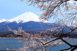 富士山　河口湖にて