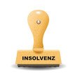 Vektor: "INSOLVENZ" Stempel "INSOLVENZ" Stempel