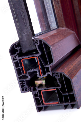 Photo: Cross Section PVC Window Cross Section PVC Window