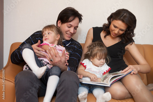 Photo: Happy family. Happy family.