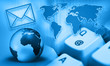 Illustration: internet communication - e-mail internet communication - e-mail