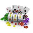 Illustration: 3d casino concept 3d casino concept
