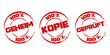 Stempel: Geheim * Kopie * Geprüft