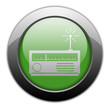Green Metallic Orb Button "Radio Receiver"
