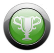 Green Metallic Orb Button "Award Cup"