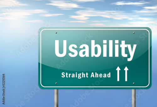 Illustration: Highway Signpost "Usability" Highway Signpost "Usability"