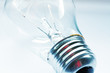 Lightbulb close up, retro style toned photo