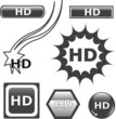 HD glossy web button set