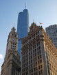 Trump Tower behind Wrigley building Chicago USA