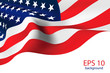 USA flag Vector