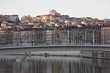 Lyon at the river Rhone