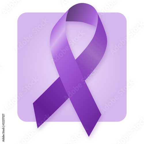 Vector: Awareness Ribbon - Purple Awareness Ribbon - Purple