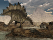 Stegosaurus Roaming - 3d render
