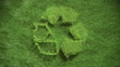 Video: recycling symbol growing in grass recycling symbol growing in grass
