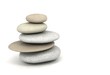 3d gray stone pyramid on white backgroud 3d gray stone pyramid on white backgroud