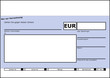Scheckformular (z.B. für Spendenübergaben)