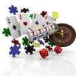 Illustration: 3d casino concept 3d casino concept