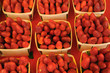 étal de fraises au marché étal de fraises au marché