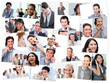 Foto: Collage of business people talking on the phone Collage of business people talking on the phone