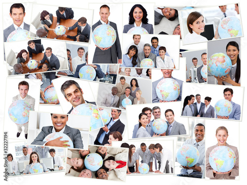 Photo: Collage of business people Collage of business people