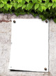 Mauer mit Plakat