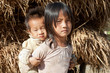 asiatische Kinder in Armut