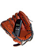 Baseball glove and phone