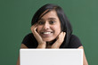 Happy student-with laptop.