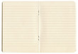 blank lined exercise book