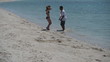 HD720p Happy young couple relaxing on the beach.