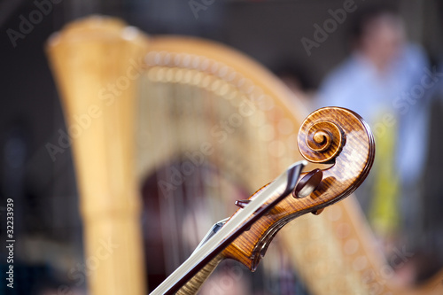 Photo: Violin and harp Violin and harp