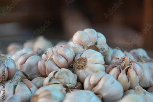 Photo: Close-up Of Dried Garlic Heads Close-up Of Dried Garlic Heads