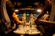 Cockpit at night