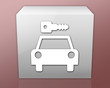 Box-shaped Icon (red b/g) 
