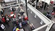 People in exhibition hall